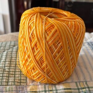 Vibrant Orange Yarn for Home Art Projects
